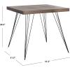 Safavieh Home Collection Wolcott Mid-Century Modern White and Black Accent Table(Dark Brown / Black)