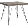 Safavieh Home Collection Wolcott Mid-Century Modern White and Black Accent Table(Dark Brown / Black)