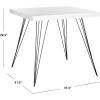 Safavieh Home Collection Wolcott Mid-Century Modern White and Black Accent Table(White / Black)