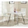 Safavieh Home Collection Wolcott Mid-Century Modern White and Black Accent Table(White / Black)