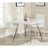 Safavieh Home Collection Wolcott Mid-Century Modern White and Black Accent Table(White / Black)