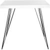 Safavieh Home Collection Wolcott Mid-Century Modern White and Black Accent Table(White / Black)