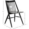 Safavieh Home Collection Wren Grey 19-inch Spindle Dining Chair (Set of 2)(Black)
