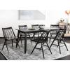 Safavieh Home Collection Wren Grey 19-inch Spindle Dining Chair (Set of 2)(Black)