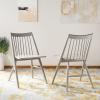 Safavieh Home Collection Wren Grey 19-inch Spindle Dining Chair (Set of 2)(Grey)
