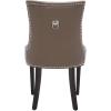 Safavieh Home Harlow Emerald Green Velvet Tufted Ring Chair, Set of 2(Clay)