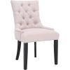 Safavieh Home Harlow Emerald Green Velvet Tufted Ring Chair, Set of 2(Taupe)