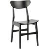 Safavieh Home Lucca Retro Natural Dining Chair, Set of 2, Wood(Black)