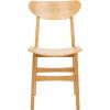 Safavieh Home Lucca Retro Natural Dining Chair, Set of 2, Wood(Natural)