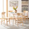 Safavieh Home Lucca Retro Natural Dining Chair, Set of 2, Wood(Natural)
