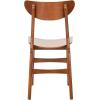 Safavieh Home Lucca Retro Natural Dining Chair, Set of 2, Wood(Walnut)