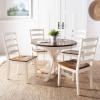 Safavieh Home Shay White and Natural 5-piece Dining Set(White/Natural Acacia)