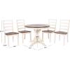 Safavieh Home Shay White and Natural 5-piece Dining Set(White/Natural Acacia)