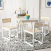 Safavieh Home Simone Modern Walnut Dining Table(Antique White)