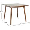 Safavieh Home Simone Modern Walnut Dining Table(Walnut)