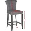 Safavieh Hudson Collection Addo Ring Counter Stool, Charcoal(Charcoal)