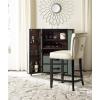 Safavieh Hudson Collection Addo Ring Counter Stool, Charcoal(Flat Cream)