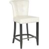 Safavieh Hudson Collection Addo Ring Counter Stool, Charcoal(Flat Cream)