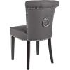 Safavieh Mercer Collection Carol Charcoal Linen Ring Dining Chair(Grey)