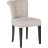 Safavieh Mercer Collection Carol Charcoal Linen Ring Dining Chair(Taupe)