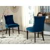 Safavieh Mercer Collection Lester Dining Chairs, Zebra Grey, Set of 2(Navy)