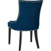 Safavieh Mercer Collection Lester Dining Chairs, Zebra Grey, Set of 2(Navy)