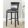 Safavieh Mercer Collection Seth Black Leather 25.9-inch Bar Stool(Brown)