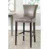 Safavieh Mercer Collection Seth Black Leather 25.9-inch Bar Stool(Clay)