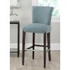 Safavieh Mercer Collection Seth Black Leather 25.9-inch Bar Stool(Sky Blue)