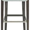 Safavieh Mercer Collection Seth Black Leather 25.9-inch Bar Stool(Sky Blue)