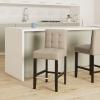 Safavieh Mercer Collection Thompson Cream Leather 25.8-inch Counter Stool(Taupe)