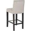 Safavieh Mercer Collection Thompson Cream Leather 25.8-inch Counter Stool(Taupe)