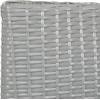 Safavieh Outdoor Collection 4 Piece Mojavi Wicker Patio Set, Grey/Black(Grey / Black)