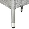 Safavieh Outdoor Collection 4 Piece Mojavi Wicker Patio Set, Grey/Black(Grey / Black)