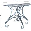 Safavieh Outdoor Collection Annalise Antique White Accent Table(Mossy Blue)