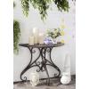 Safavieh Outdoor Collection Annalise Antique White Accent Table(Rustic Brown)