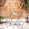 Safavieh Outdoor Collection Belen Antique Blue 3-Piece Bistro Set(Antique Dark Green)