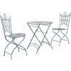 Safavieh Outdoor Collection Belen Antique Blue 3-Piece Bistro Set(Mossy Blue)