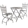 Safavieh Outdoor Collection Belen Antique Blue 3-Piece Bistro Set(Rust)