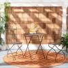 Safavieh Outdoor Collection Belen Antique Blue 3-Piece Bistro Set(Rust)