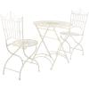 Safavieh Outdoor Collection Belen Antique Blue 3-Piece Bistro Set(White)