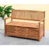 Safavieh Outdoor Collection Brisbane Grey Storage Bench(Natural)