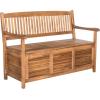 Safavieh Outdoor Collection Brisbane Grey Storage Bench(Natural)