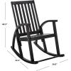Safavieh Outdoor Collection Clayton Look Rocking Chair(Black)