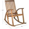Safavieh Outdoor Collection Clayton Look Rocking Chair(Teak)