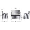 Safavieh Outdoor Collection Figueroa Black and White 4-Piece Patio Set(Black / White)