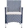 Safavieh Outdoor Collection Figueroa Black and White 4-Piece Patio Set(Brown / Sand)