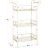 Safavieh Outdoor Collection Noreen Antique White 3 Tier Shelf(Antique White)