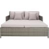 Safavieh Outdoor Collection PAT7500 Daybed, Black/Light Grey(Grey/Grey)