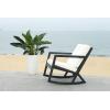Safavieh Outdoor Collection Vernon Rocking Chair(Black / Beige)